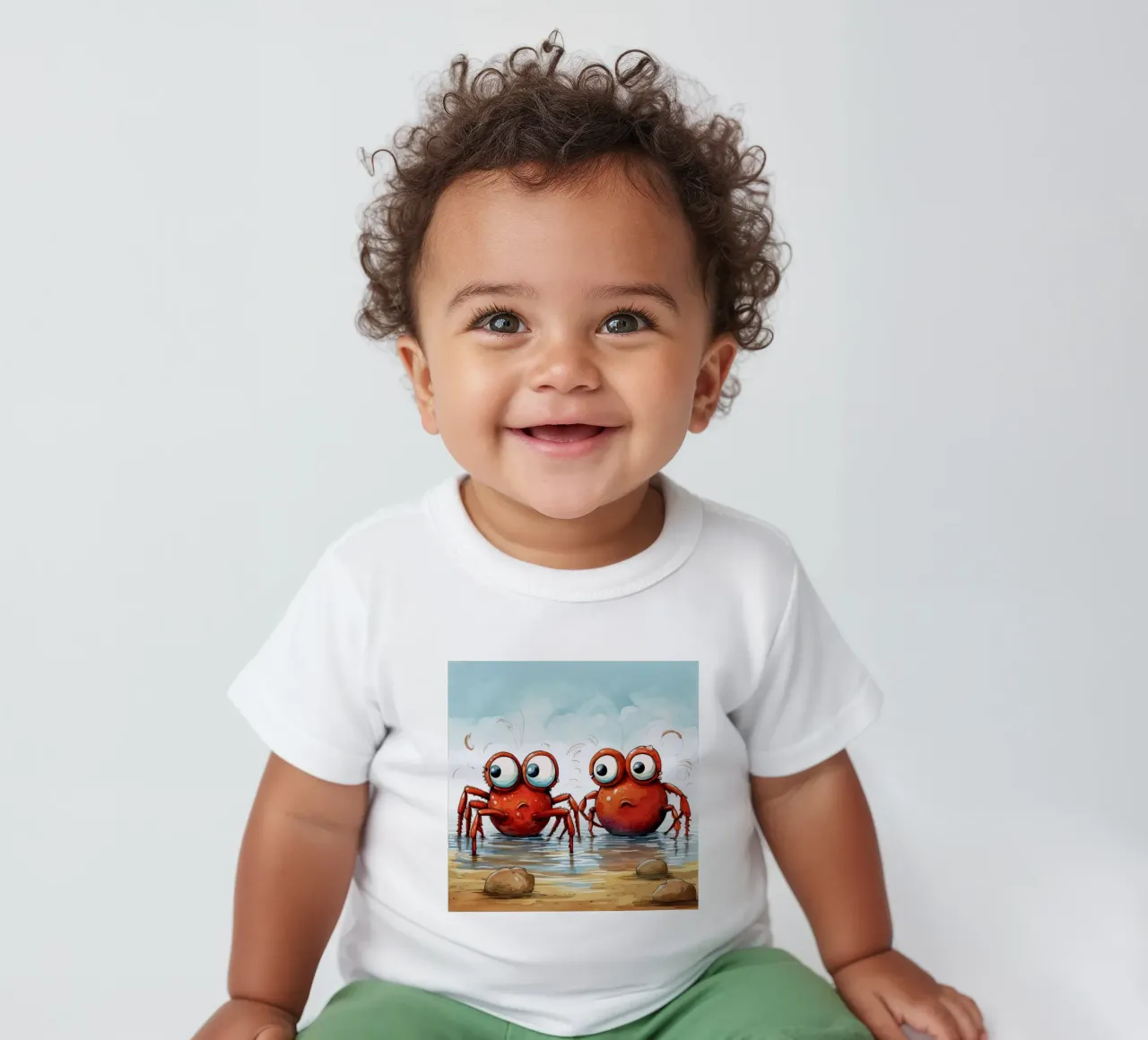 Retro Crab Duo maglietta neonato da Funny Animals