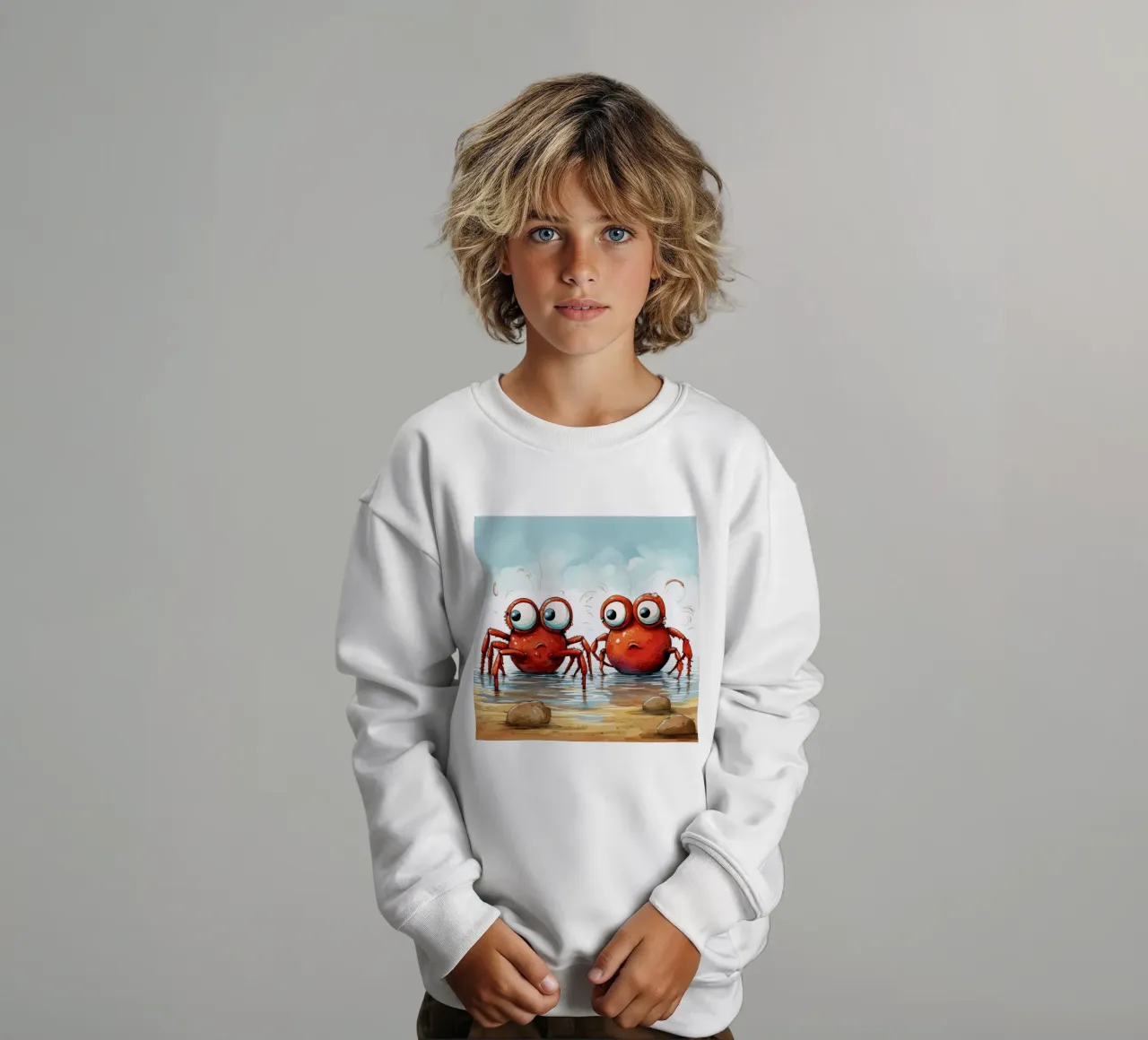 Retro Crab Duo felpa bambino da Funny Animals
