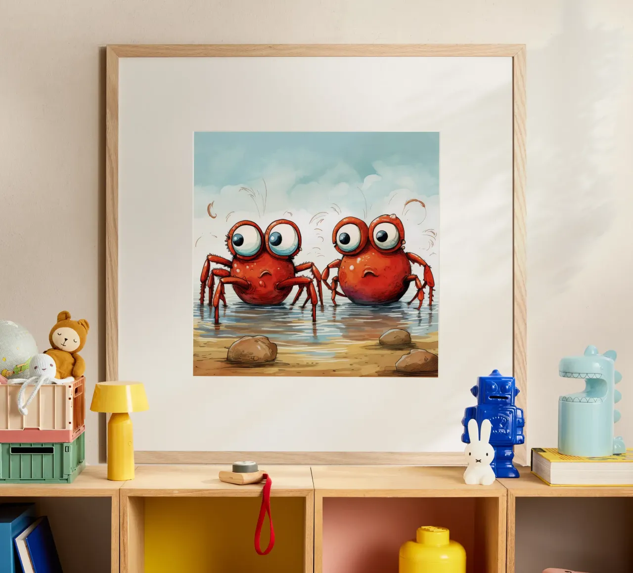 Retro Crab Duo carta hahnemühle da Funny Animals