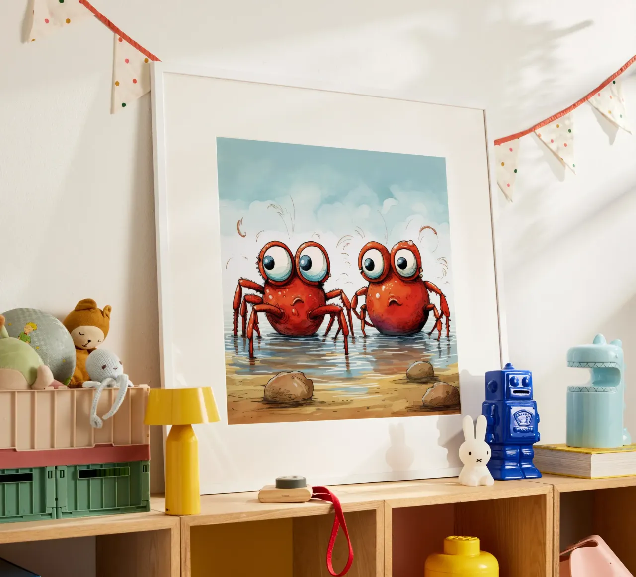 Retro Crab Duo carta hahnemühle da Funny Animals