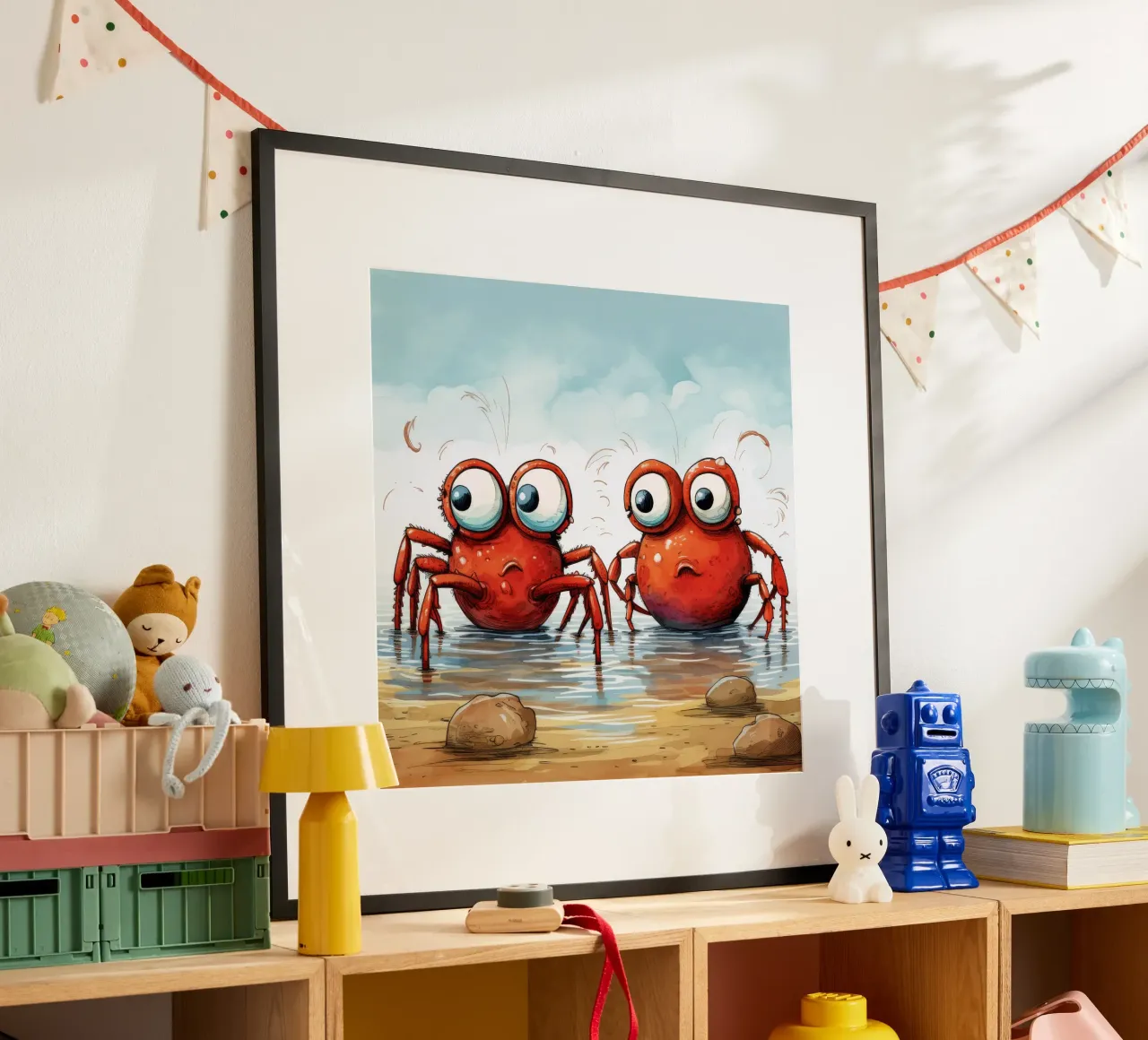 Retro Crab Duo carta hahnemühle da Funny Animals