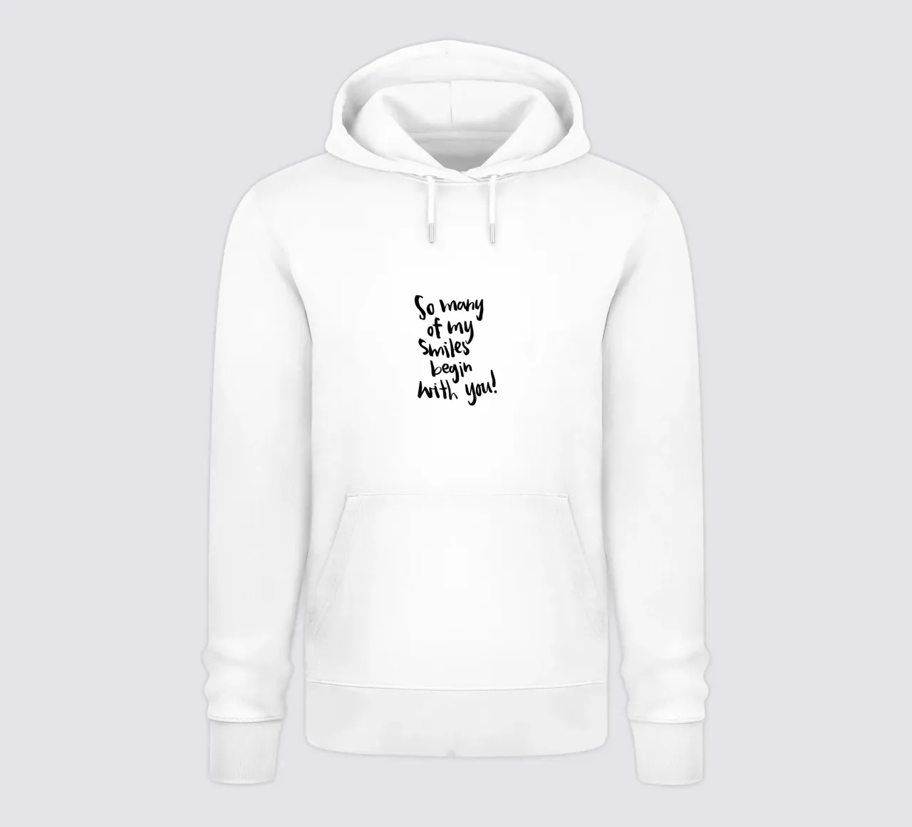 Smiles felpa con cappuccio da Brushmeetspaper
