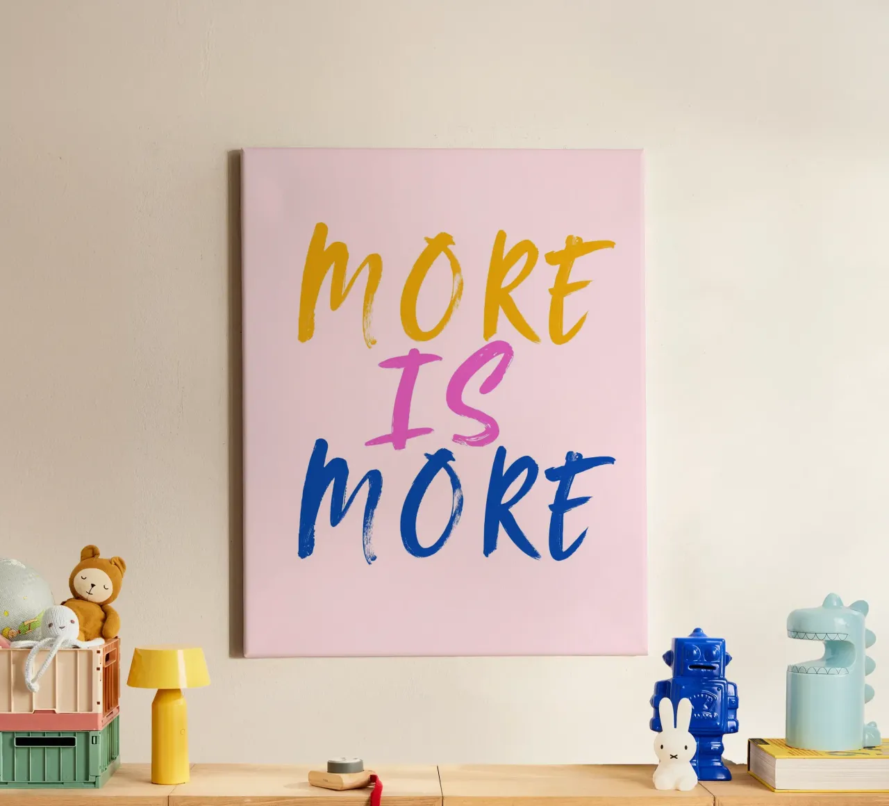 More is more tela con Cornice a cassetta da designsbysophia