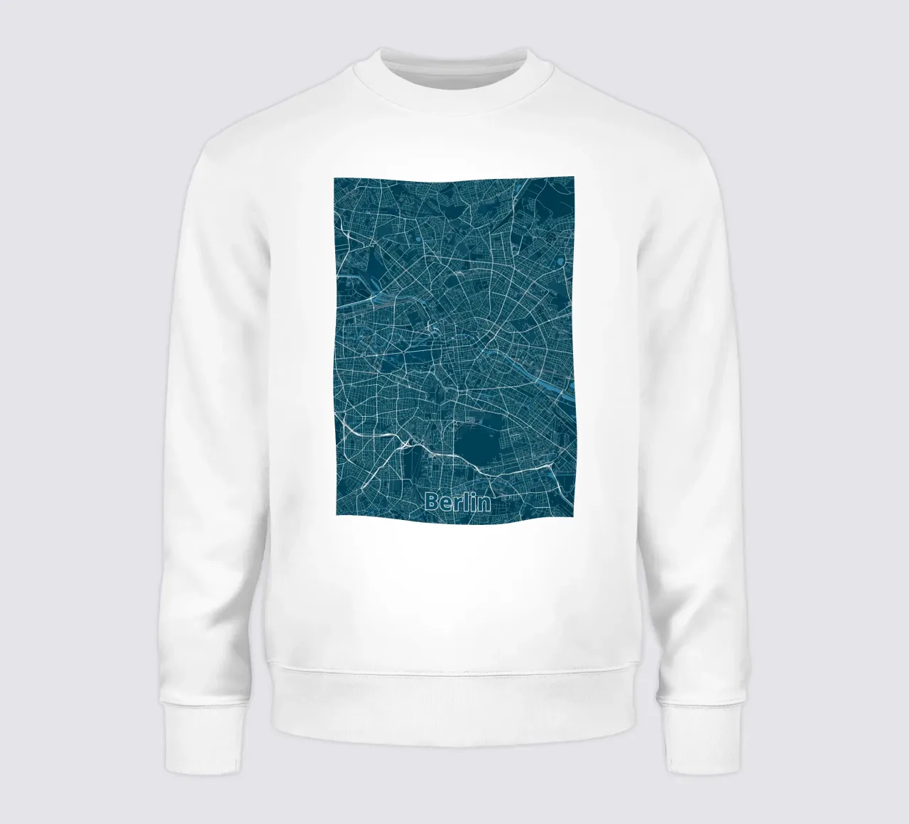 Mappa della città di Berlino felpa da Christopher Adams