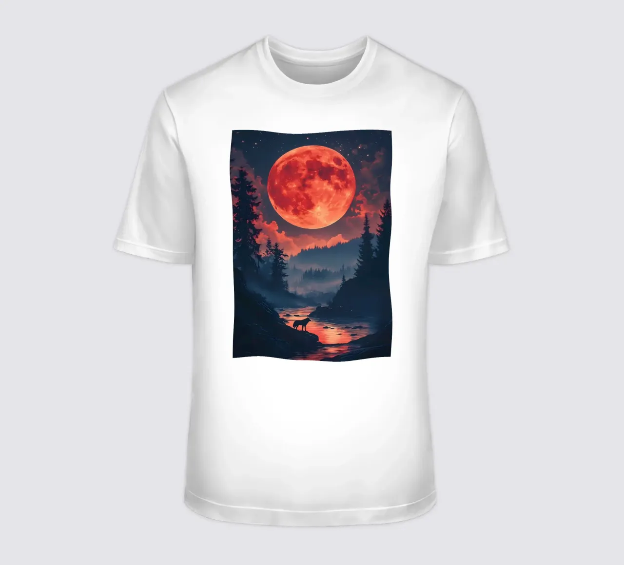 Animale lupo t-shirt da Pierre Walton
