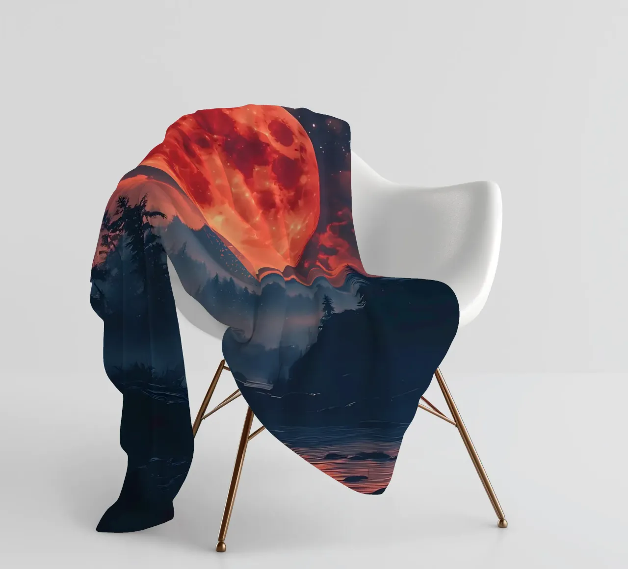 Animale lupo coperta in pile da Pierre Walton