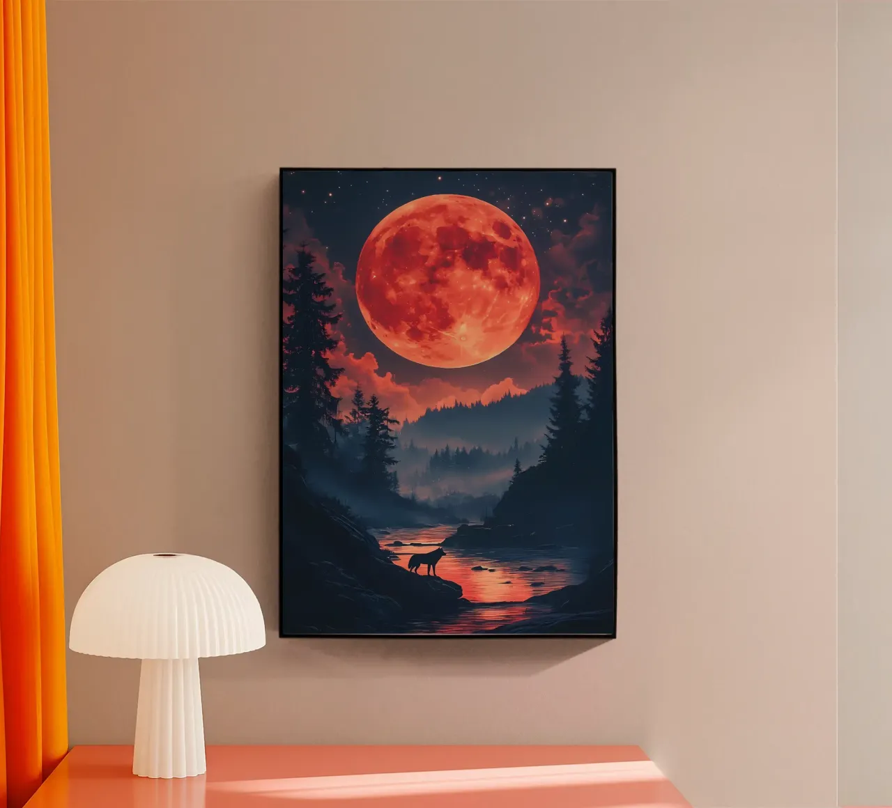 Animale lupo plexiglass da Pierre Walton