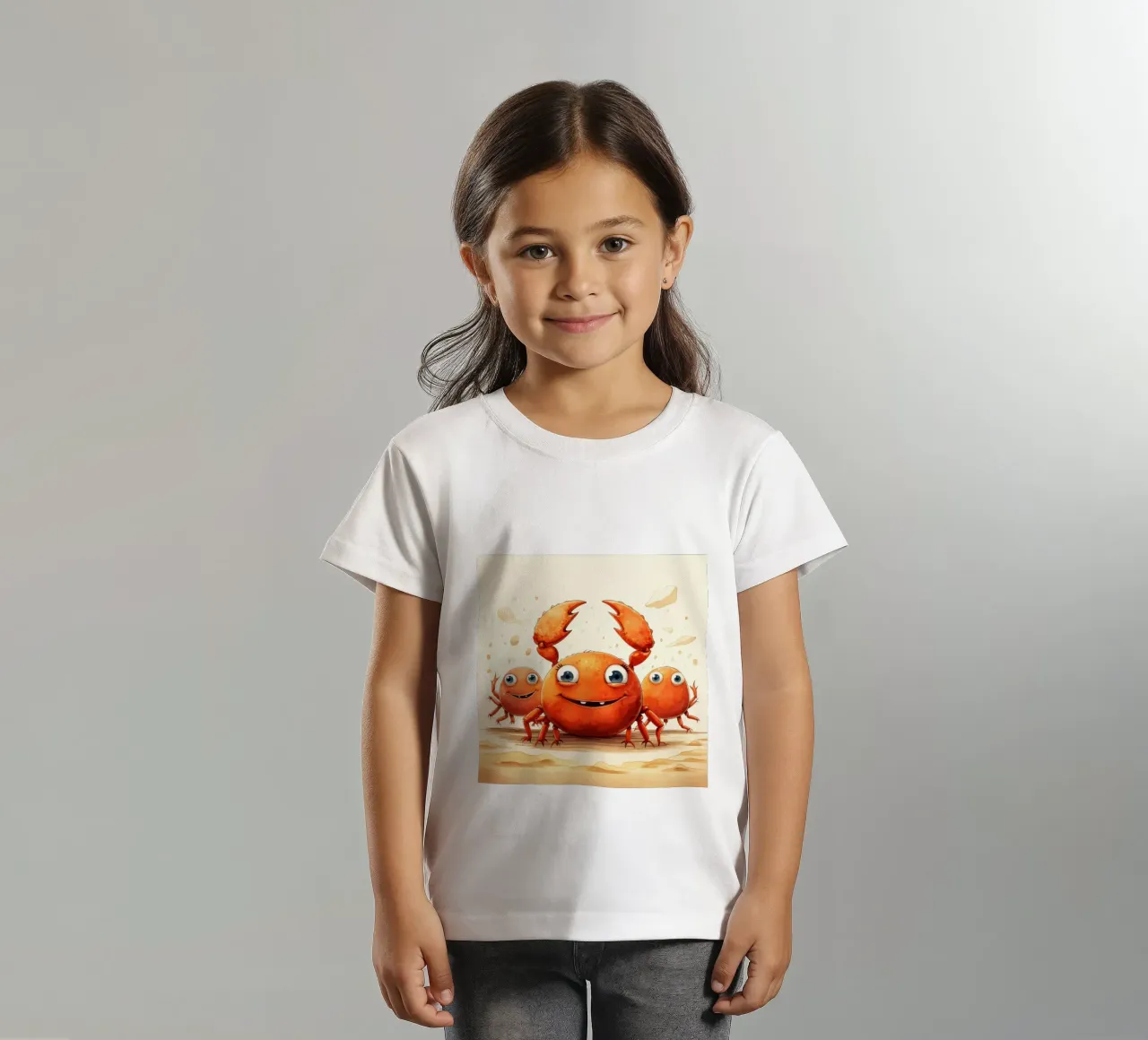 Retro-Krabbengang Kinder T-Shirt von Funny Animals