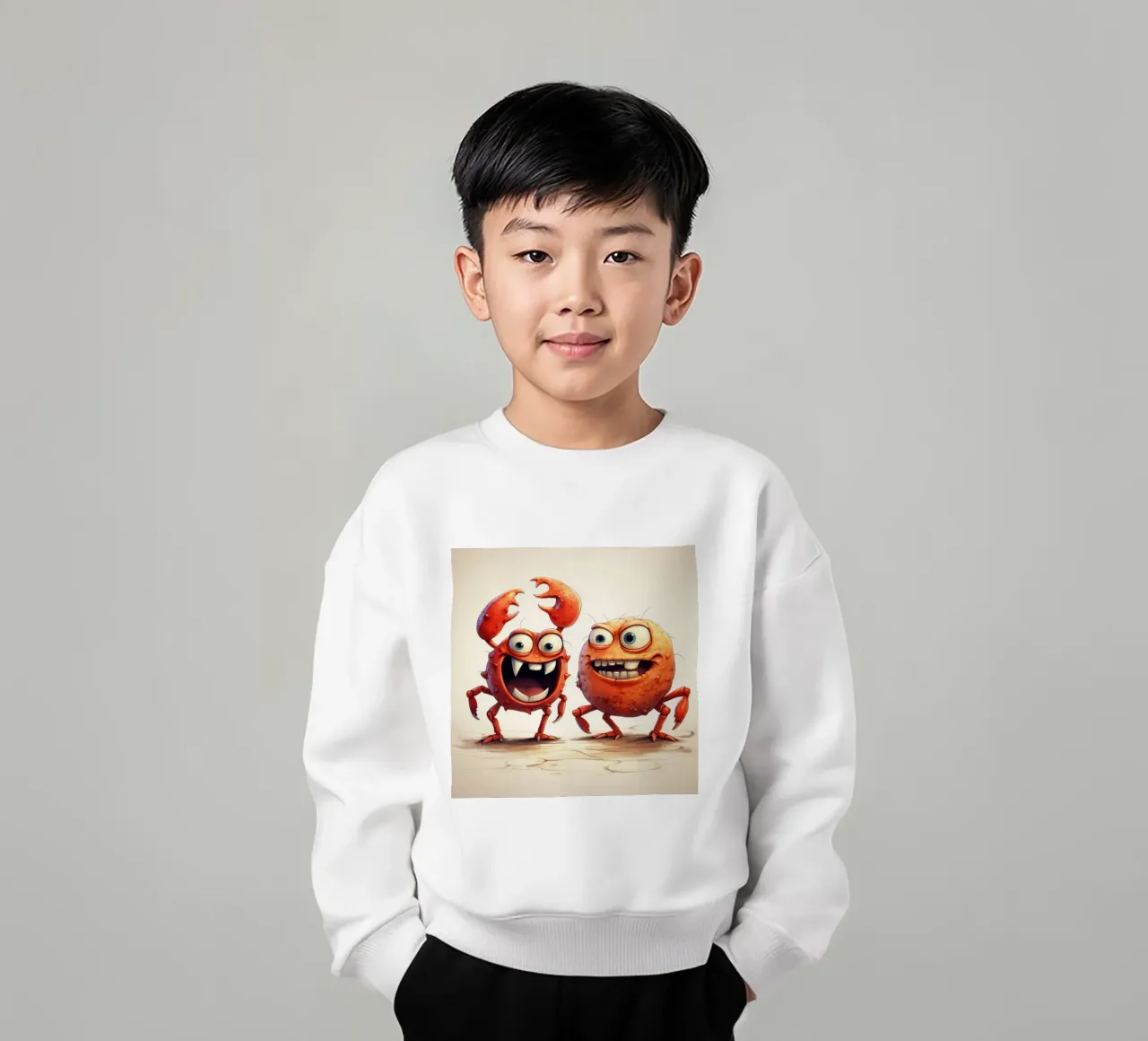 Retro Crab Duo felpa bambino da Funny Animals