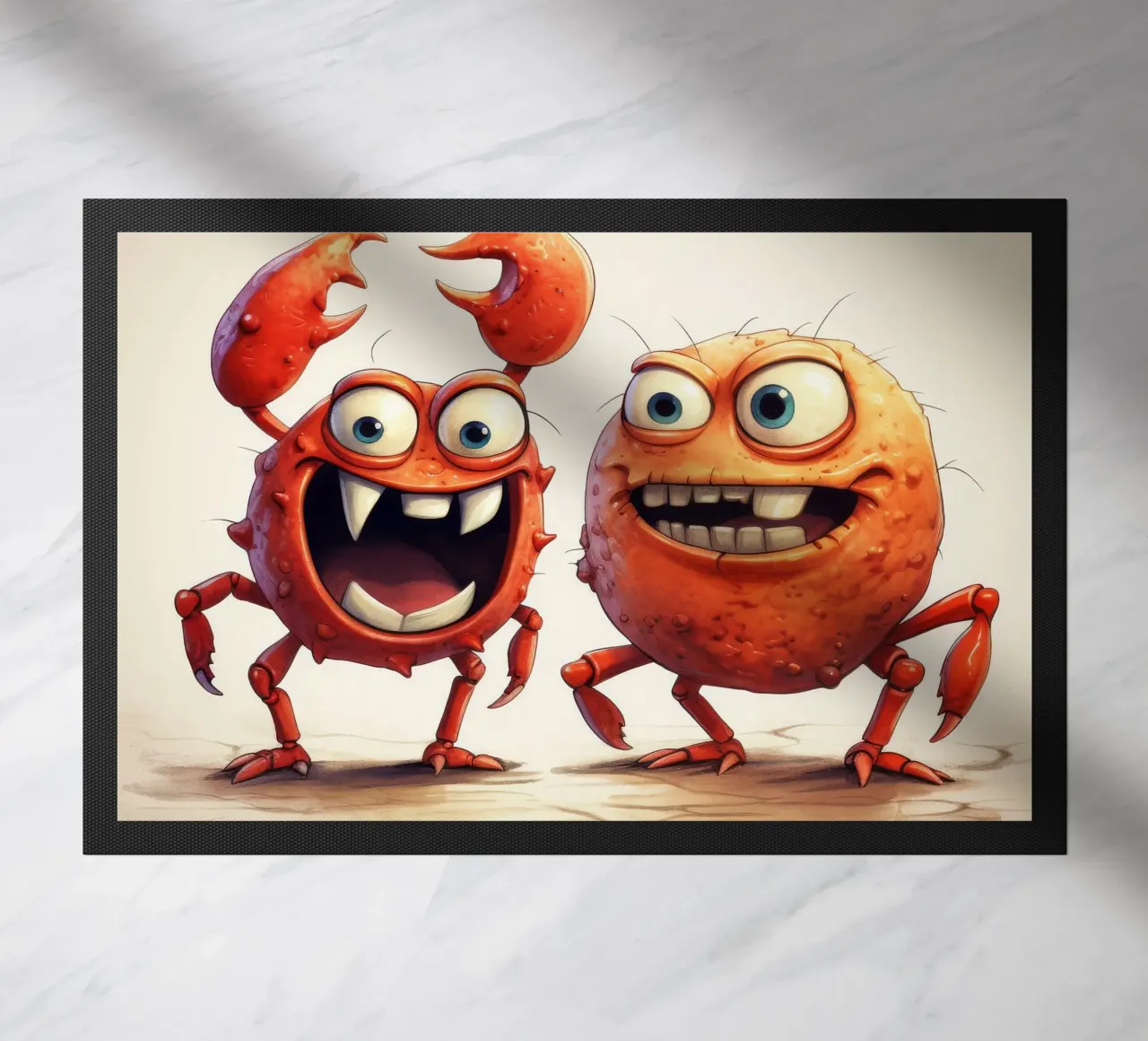 Retro Crab Duo zerbino da Funny Animals