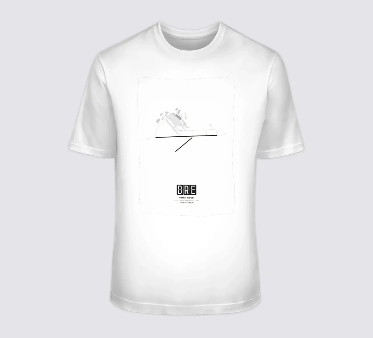 Layout dell'aeroporto di Brema t-shirt da Christopher Adams