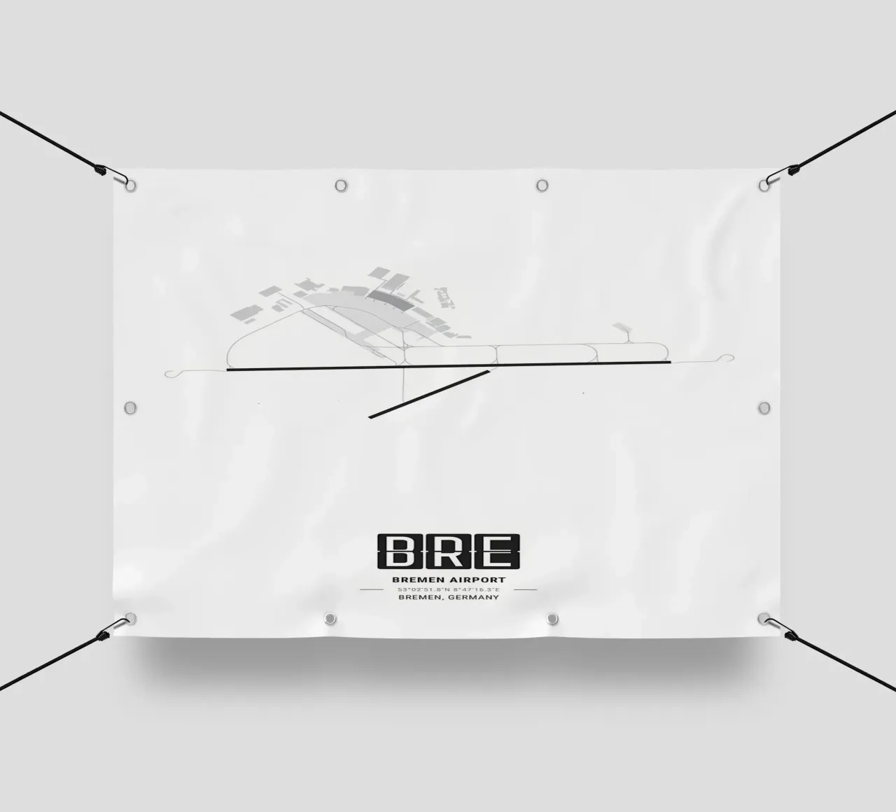 Layout dell'aeroporto di Brema telo in pvc da Christopher Adams