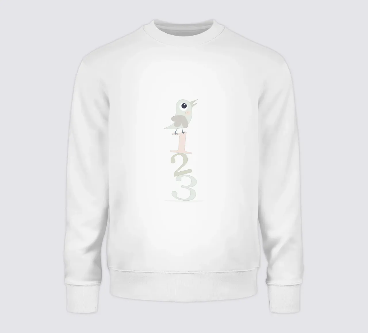 Uccelli e numeri 123 Divertimento per i più piccoli felpa da JaySan Studio