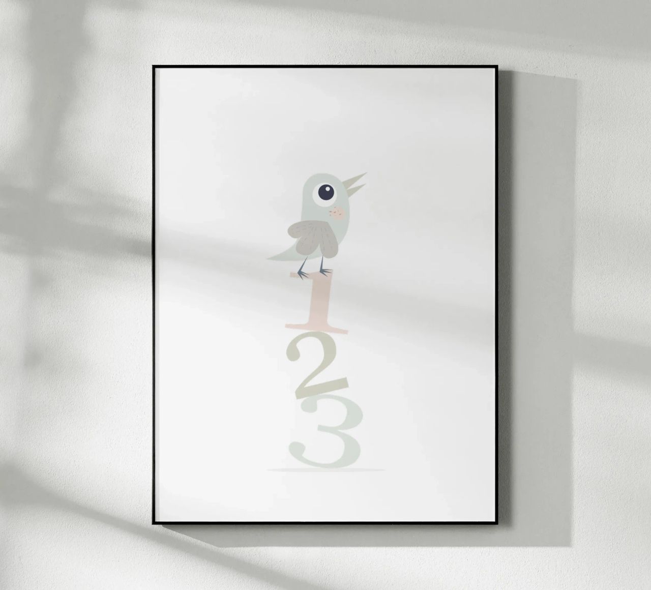 Uccelli e numeri 123 Divertimento per i più piccoli plexiglass da JaySan Studio