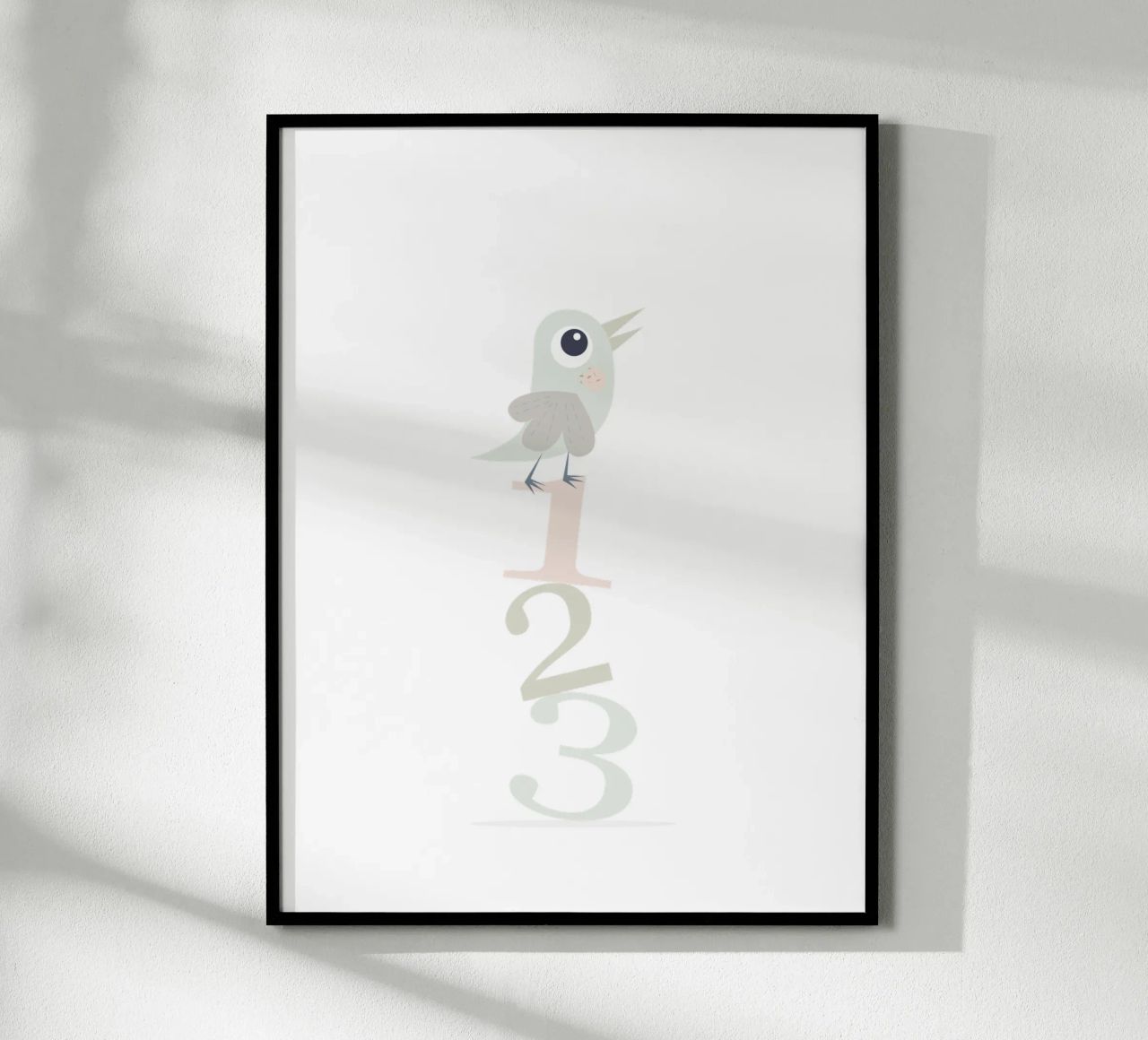 Uccelli e numeri 123 Divertimento per i più piccoli carta hahnemühle da JaySan Studio