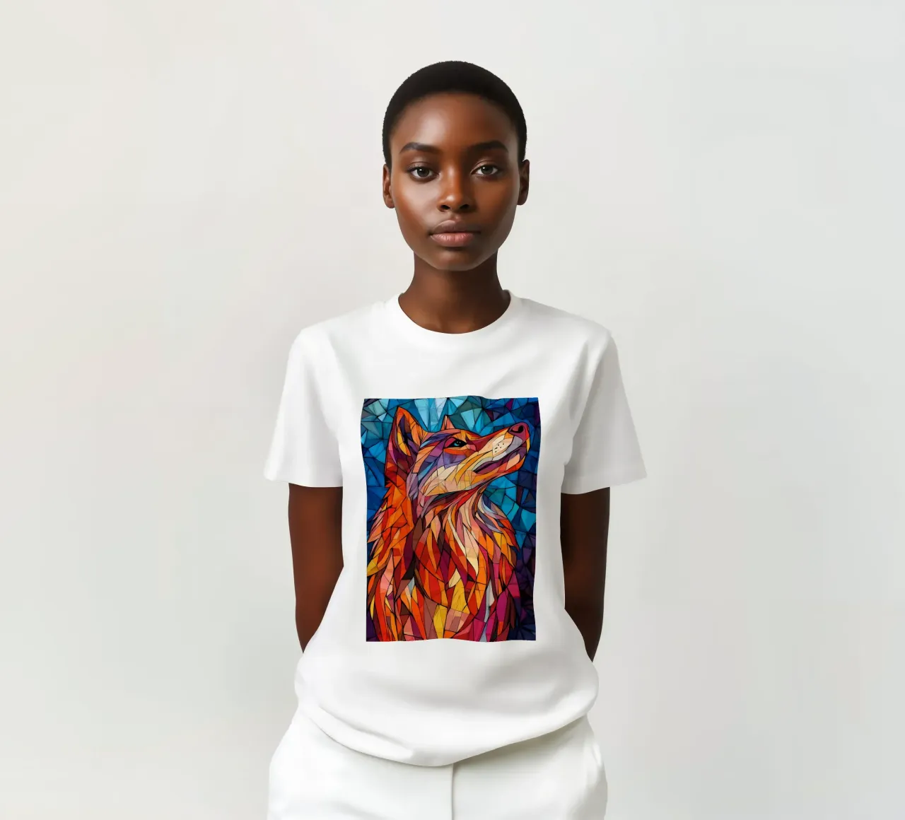 Animale lupo t-shirt da Pierre Walton