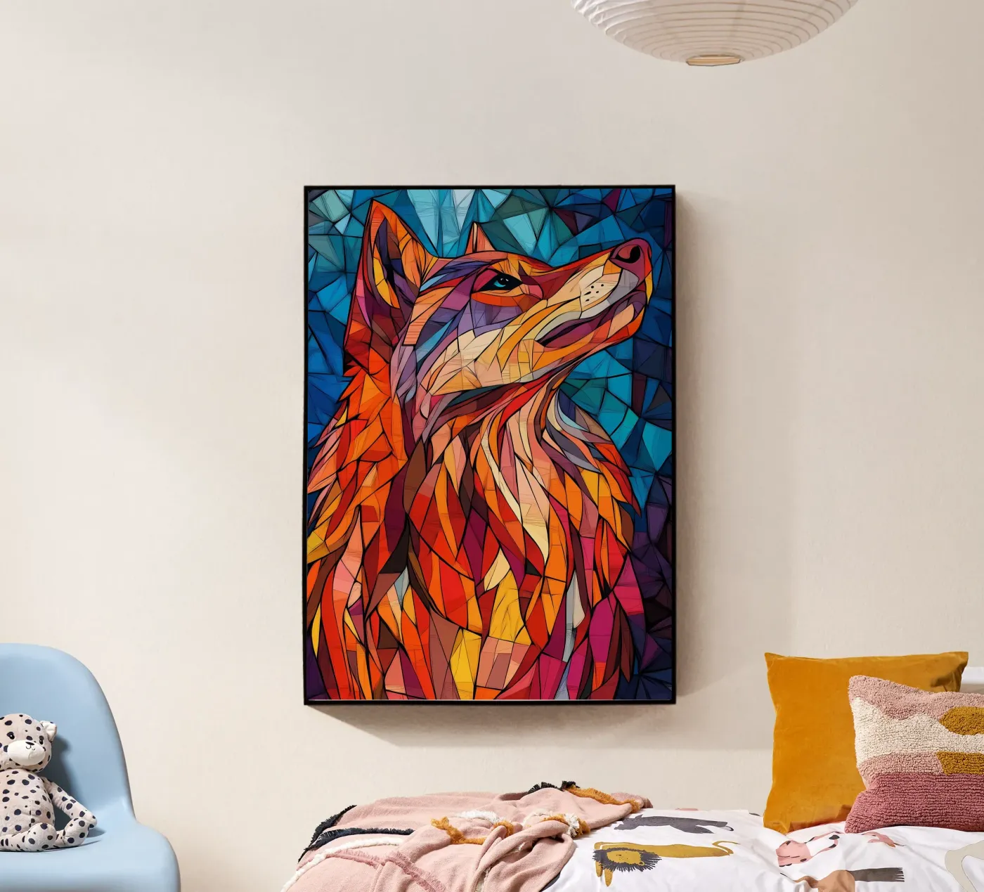 Animale lupo plexiglass da Pierre Walton