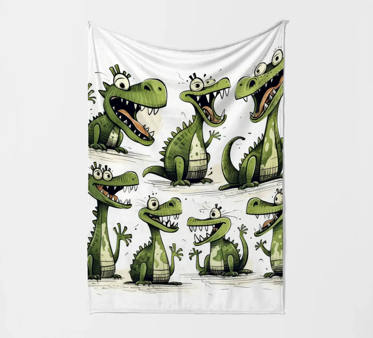 Retro Crocodile Gang coperta in pile da Funny Animals