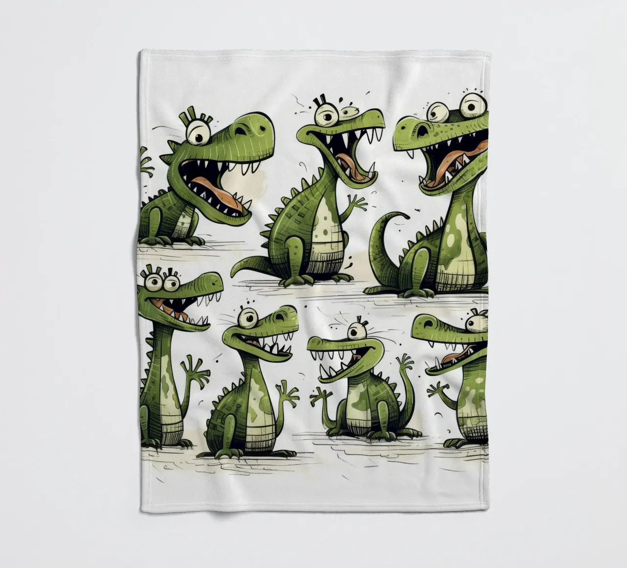 Retro Crocodile Gang coperta in pile da Funny Animals