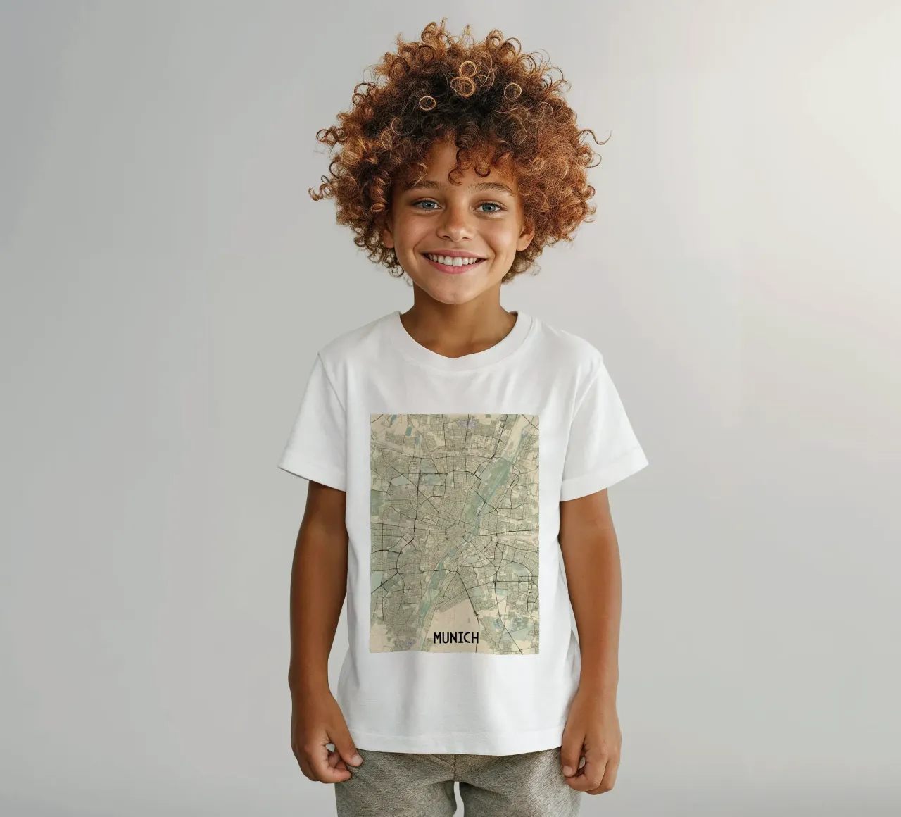 Plan de la ville de Munich t-shirt enfant de Christopher Adams