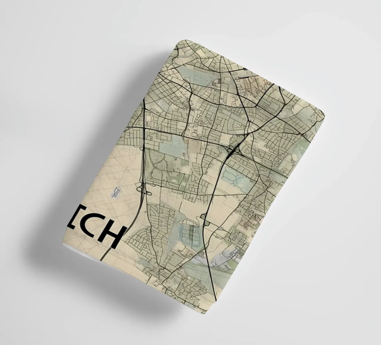 Plano de Múnich toalla de baño de Christopher Adams