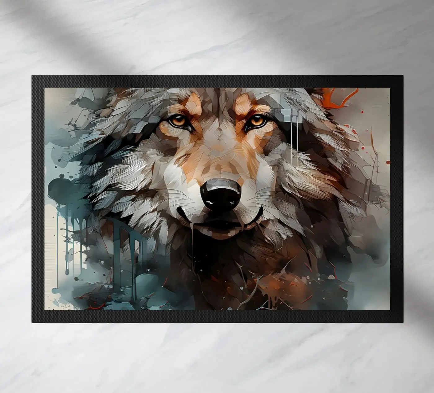 Wolf Animal paillasson de Pierre Walton