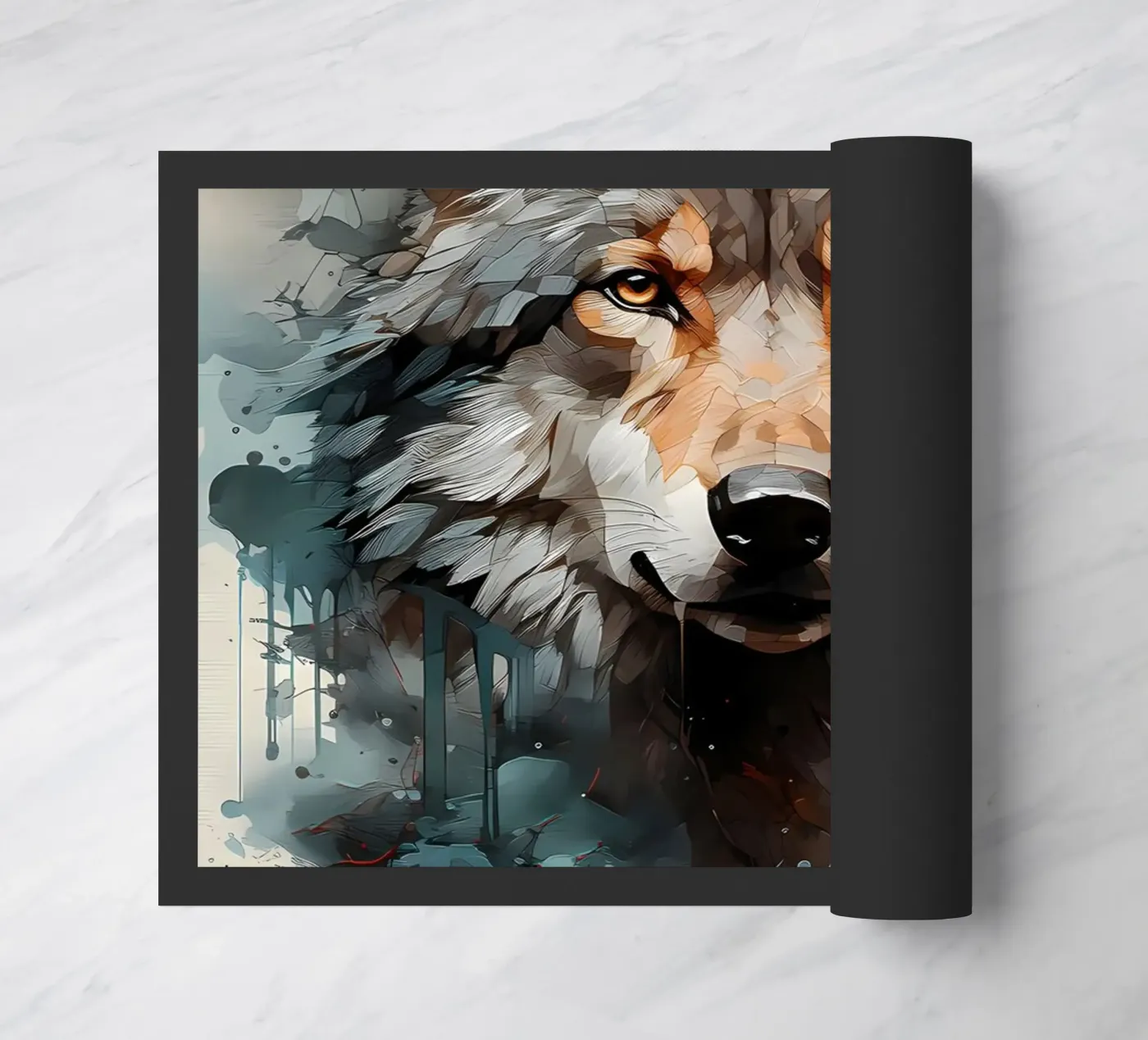 Wolf Animal paillasson de Pierre Walton