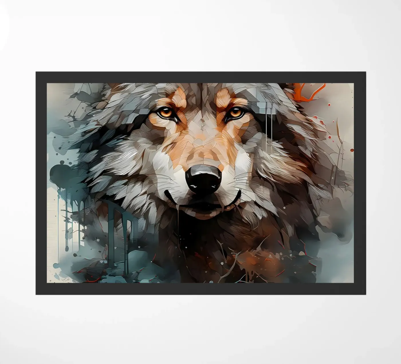 Wolf Animal paillasson de Pierre Walton