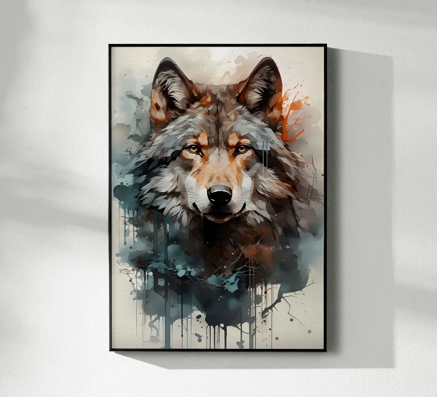 Animale lupo plexiglass da Pierre Walton