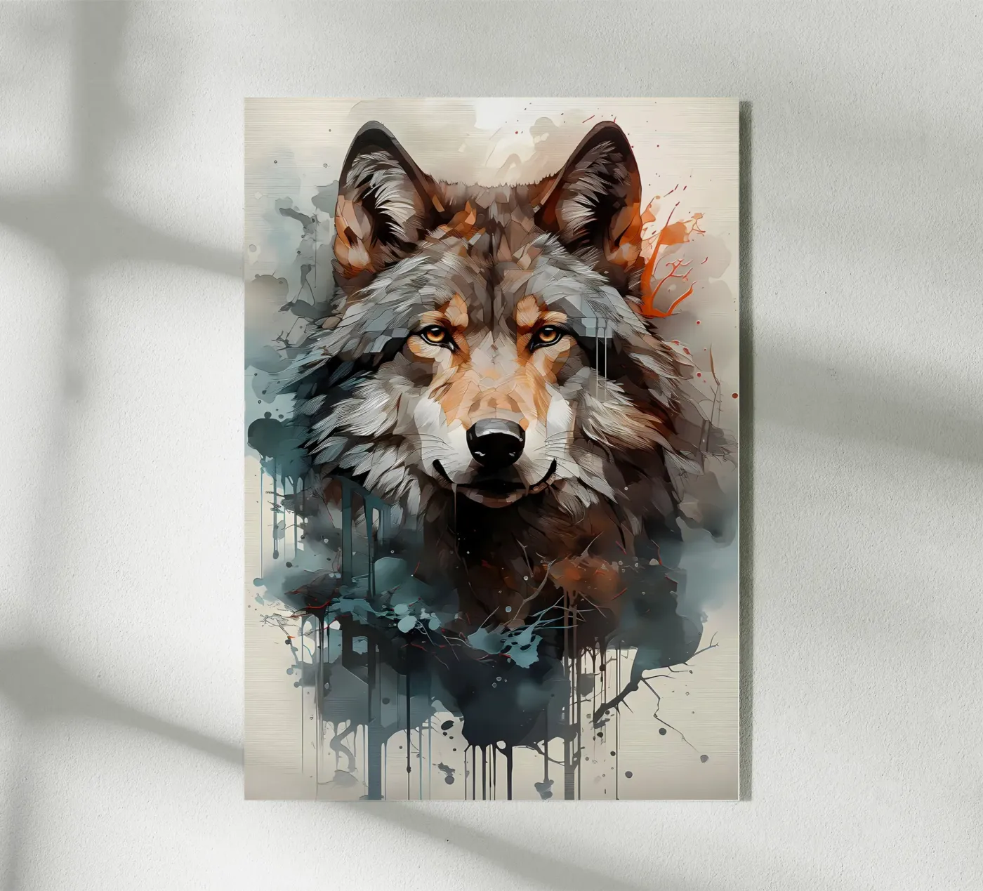 Animale lupo plexiglass da Pierre Walton