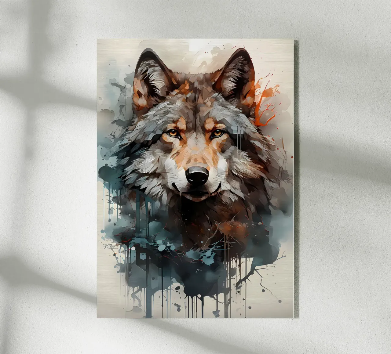 Animale lupo plexiglass da Pierre Walton