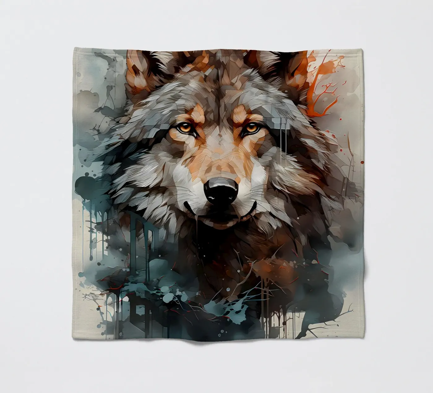 Wolf Dier fleecedeken van Pierre Walton