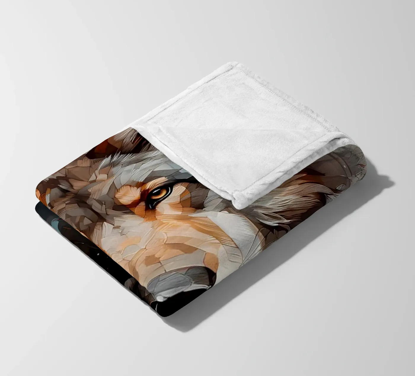 Wolf Dier fleecedeken van Pierre Walton