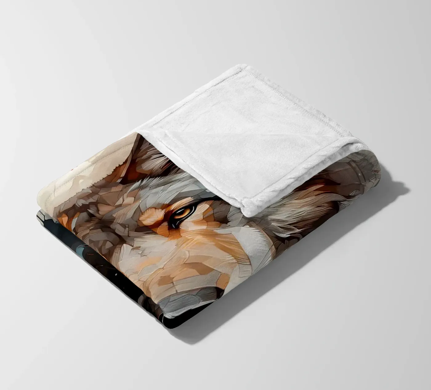 Wolf Dier fleecedeken van Pierre Walton