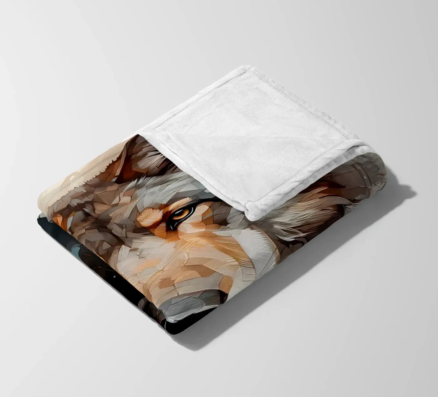 Wolf Dier fleecedeken van Pierre Walton