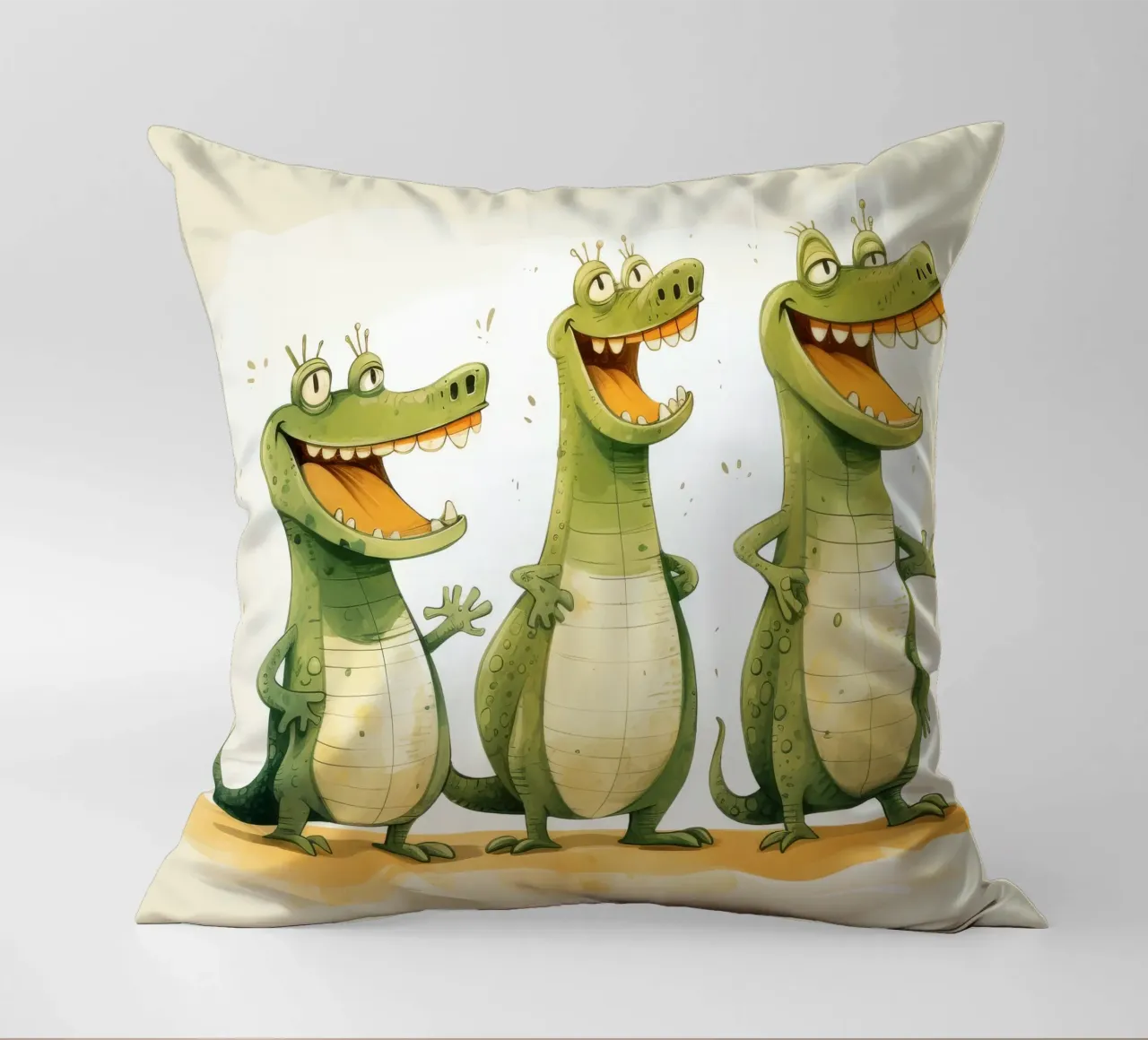 Retro Crocodile Gang cuscino da Funny Animals