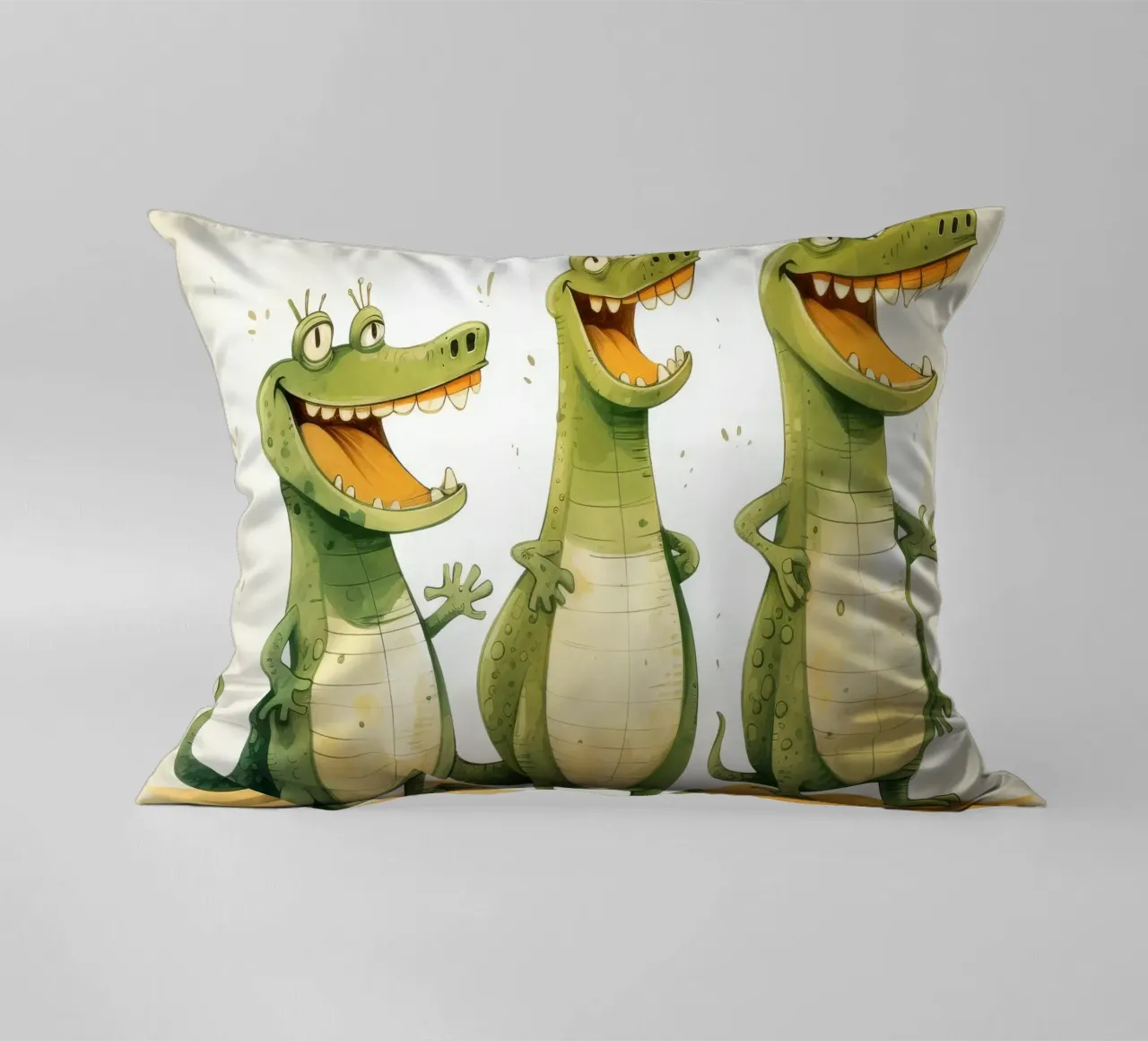 Retro Crocodile Gang cuscino da Funny Animals