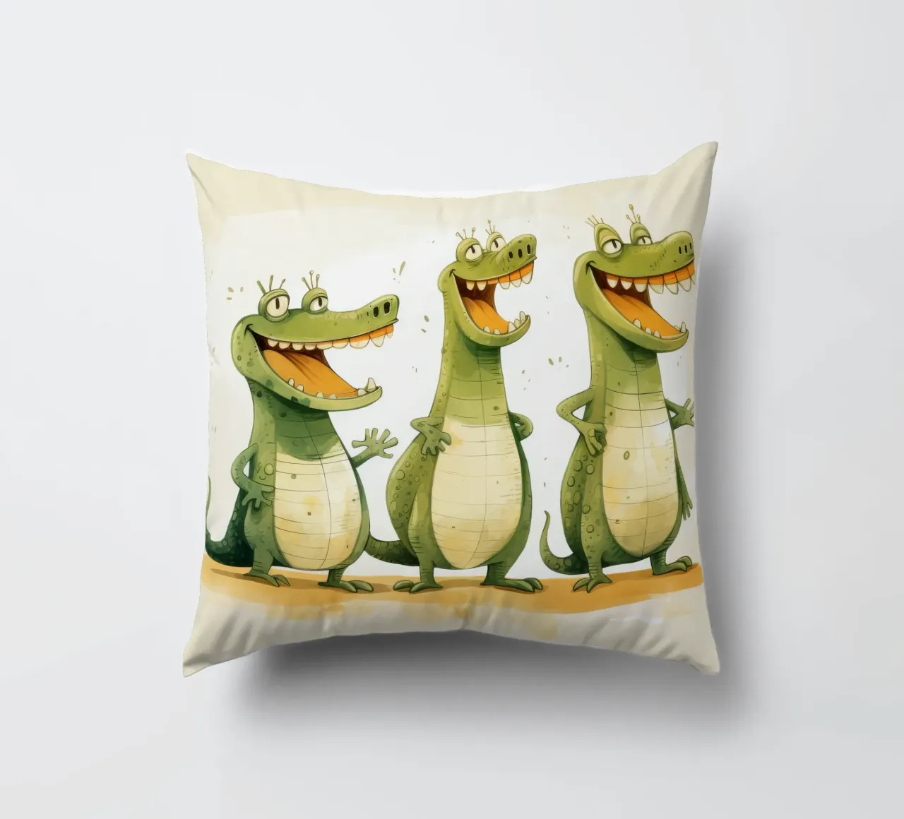 Retro Crocodile Gang cuscino da Funny Animals