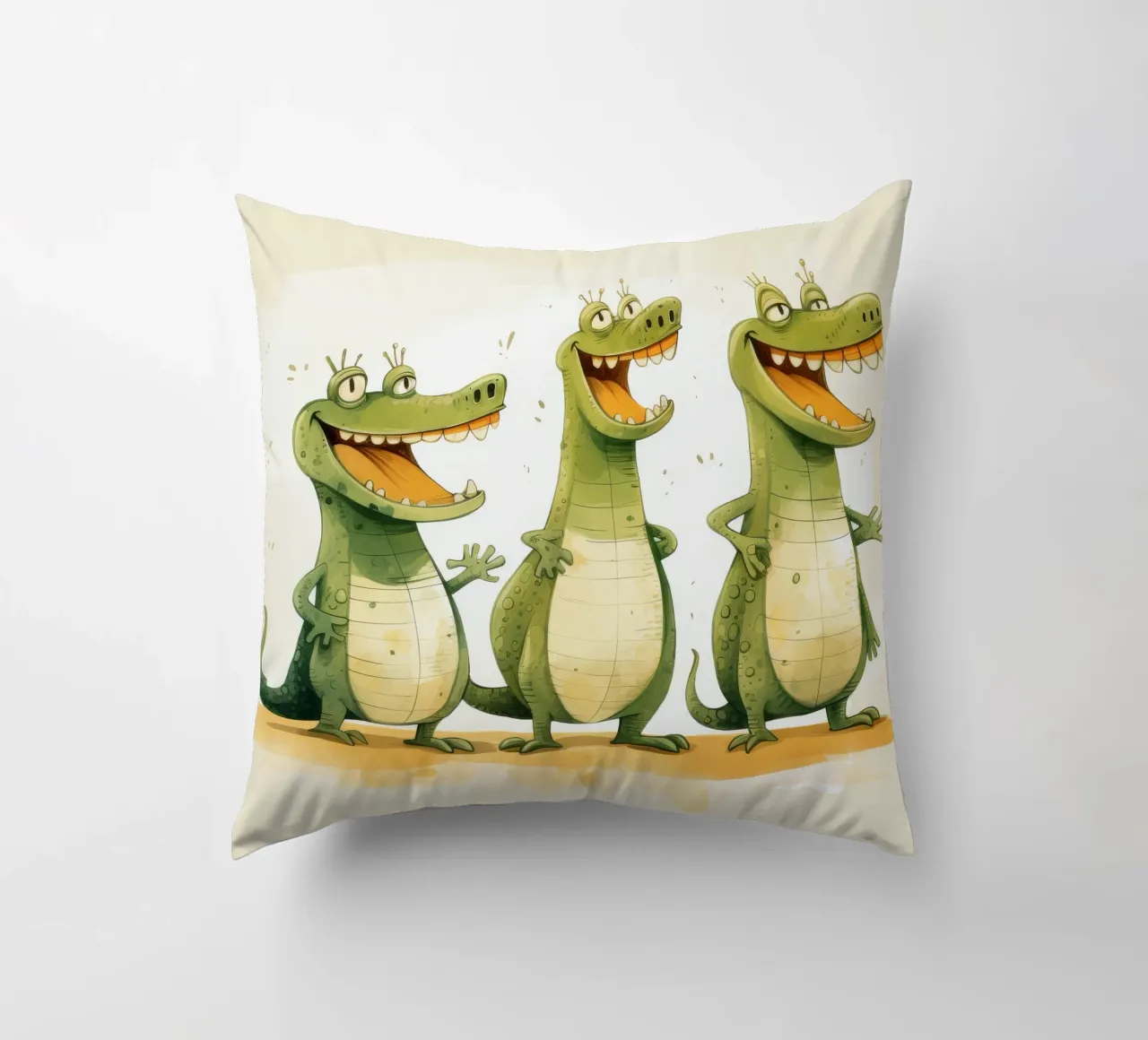 Retro Crocodile Gang cuscino da Funny Animals
