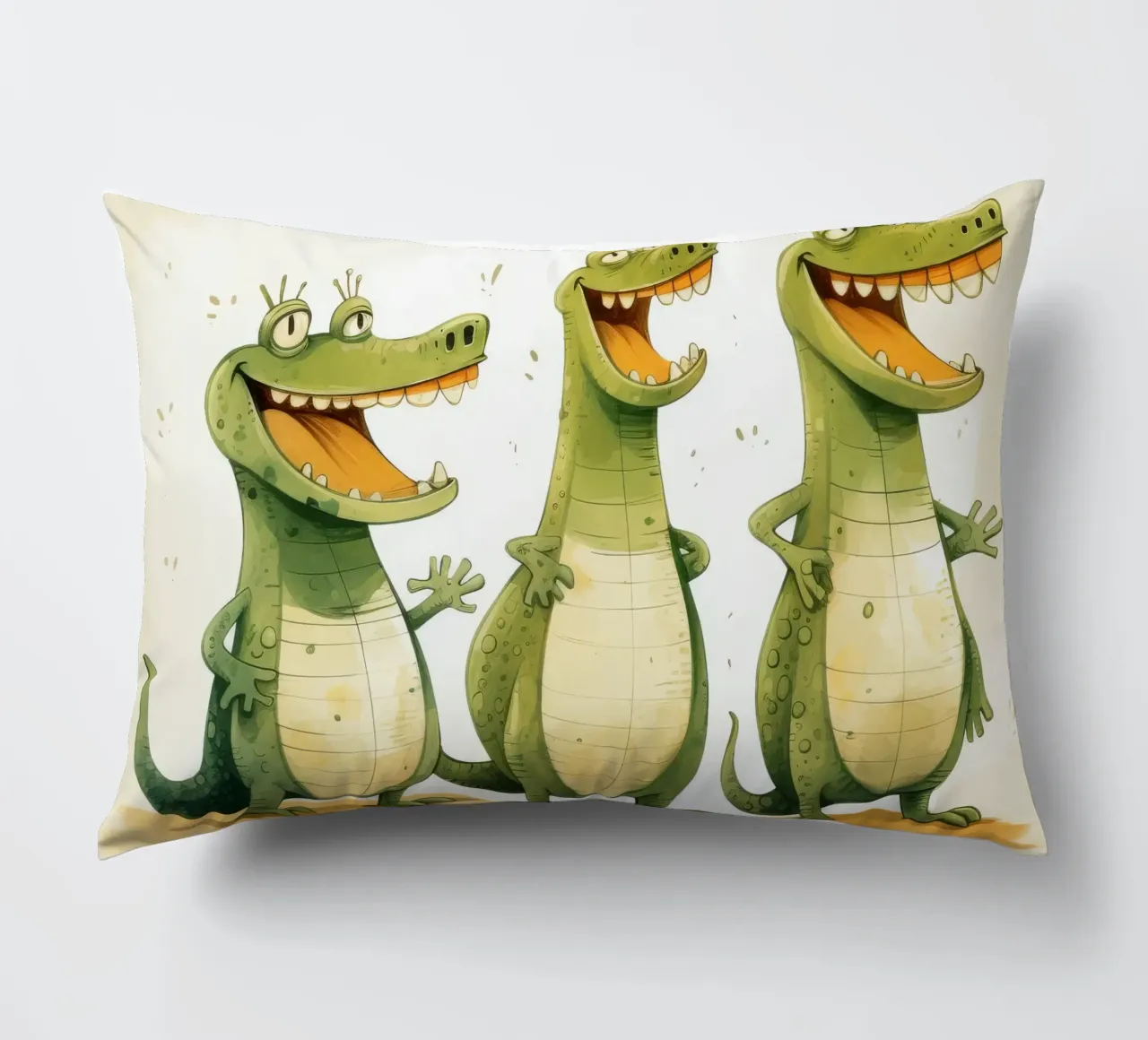 Retro Crocodile Gang cuscino da Funny Animals