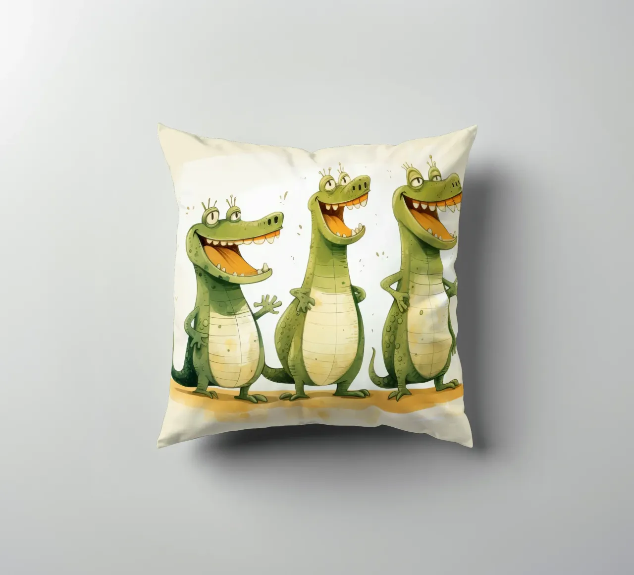 Retro Crocodile Gang cuscino da Funny Animals