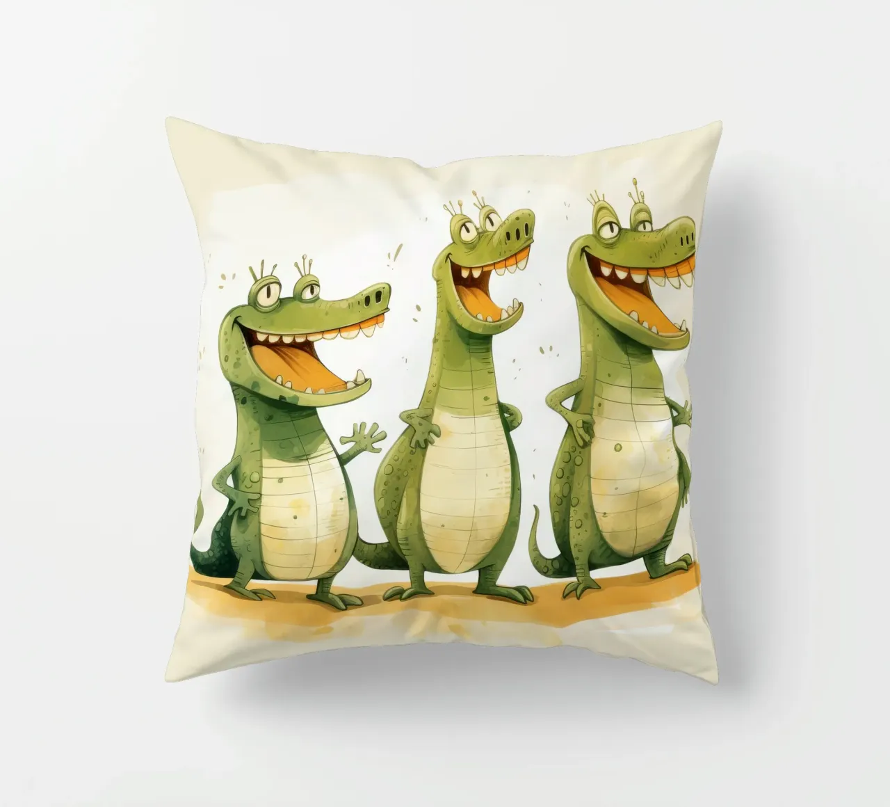 Retro Crocodile Gang cuscino da Funny Animals