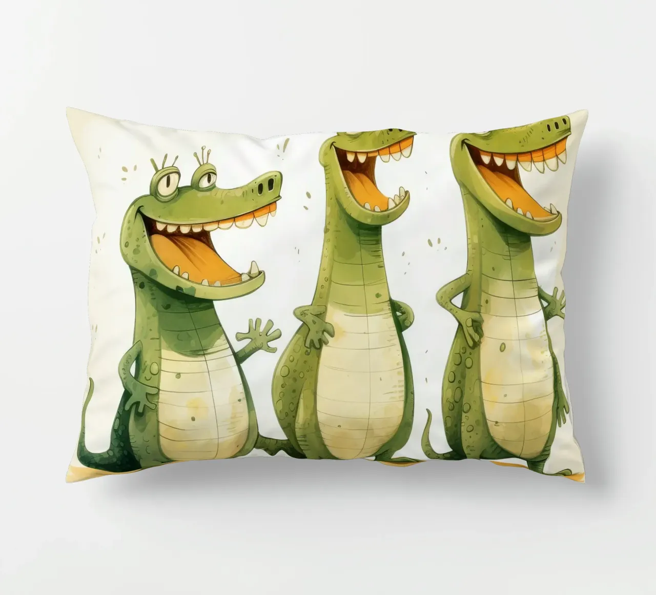 Retro Crocodile Gang cuscino da Funny Animals