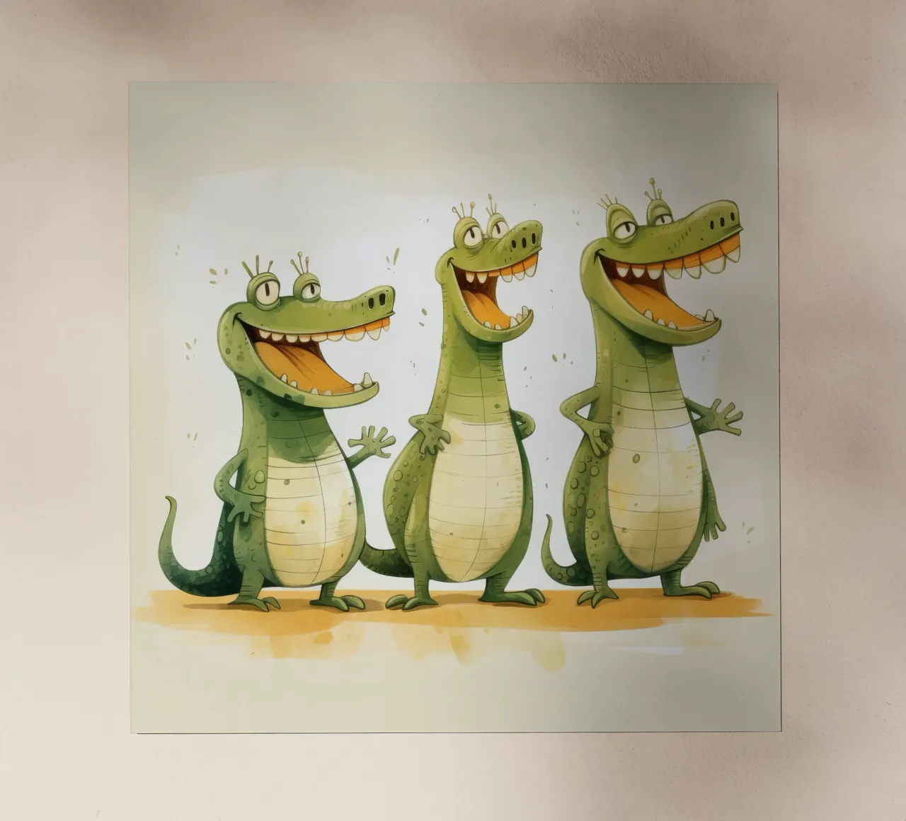 Retro Crocodile Gang pellicola backlit da Funny Animals