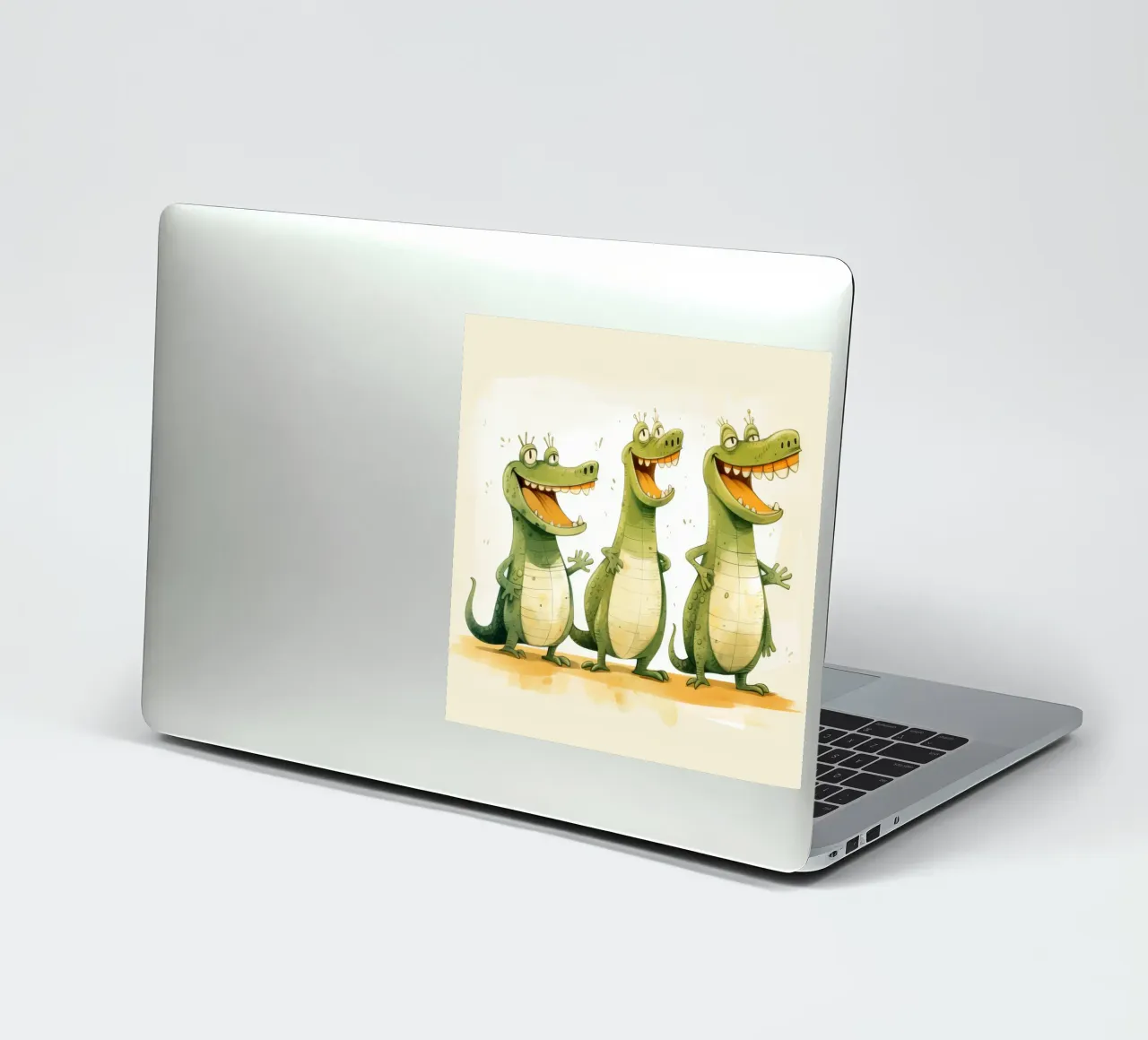 Pandilla de cocodrilos retro pegatina de Funny Animals