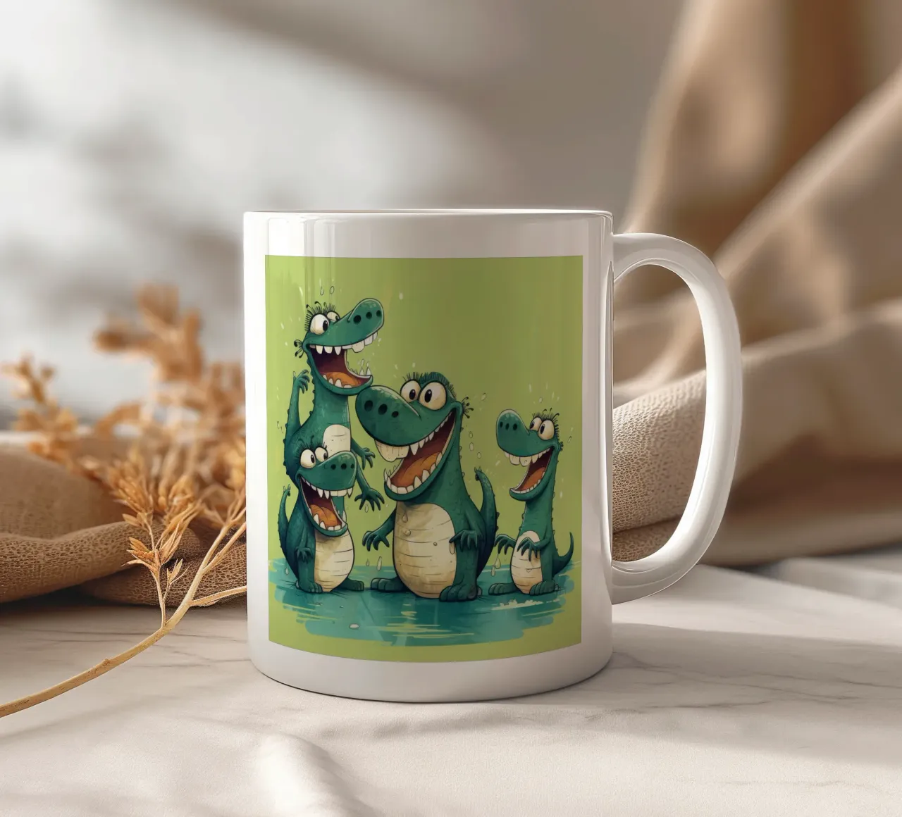 Retro Crocodile Gang tazza in ceramica da Funny Animals