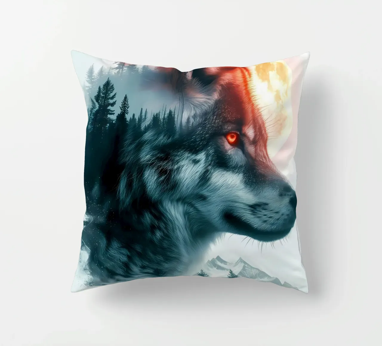 Animale lupo cuscino da Pierre Walton