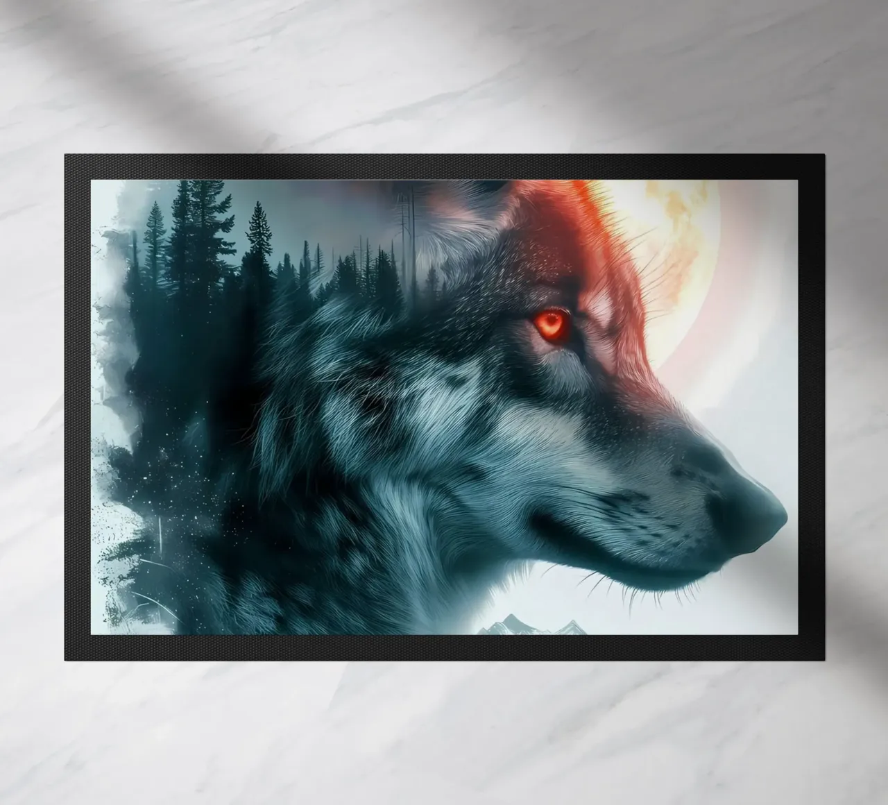 Wolf Dier deurmat van Pierre Walton