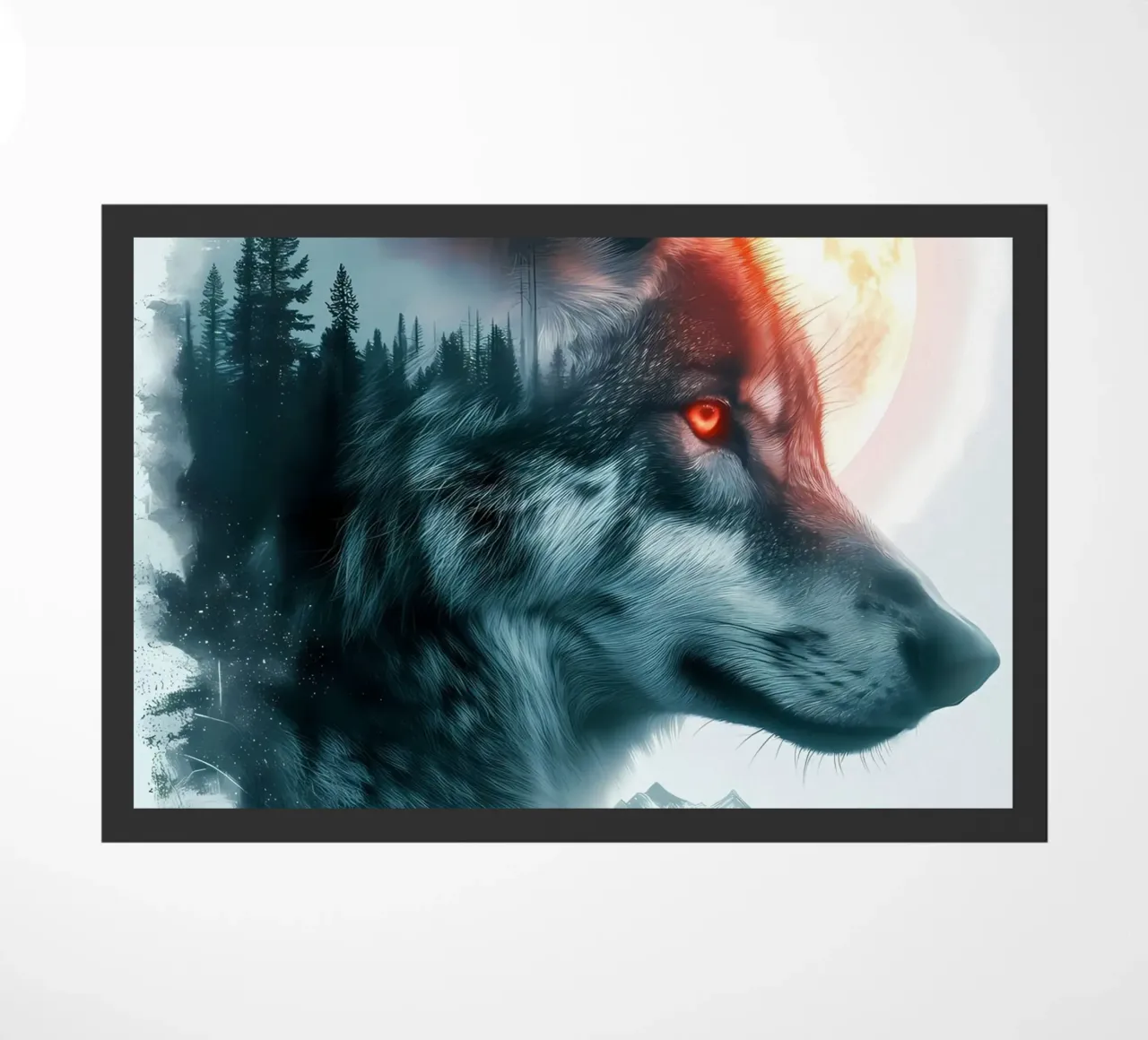 Wolf Dier deurmat van Pierre Walton