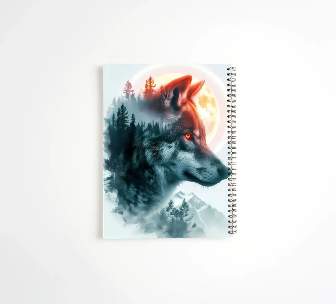 Animal lobo cuaderno de espiral de Pierre Walton